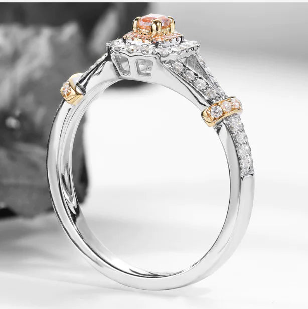 Diamond Ring with Inlaid Diamonds