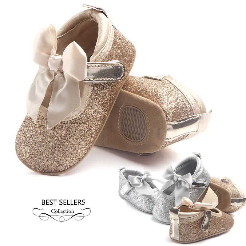 Baby Princess Shoes with Soft Non-Slip Sole (0-1 Year)