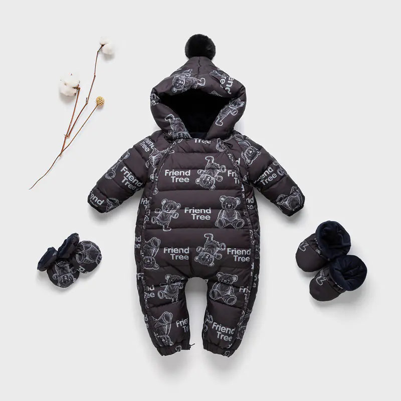 Baby Winter Down Jumpsuit for Boys and Girls