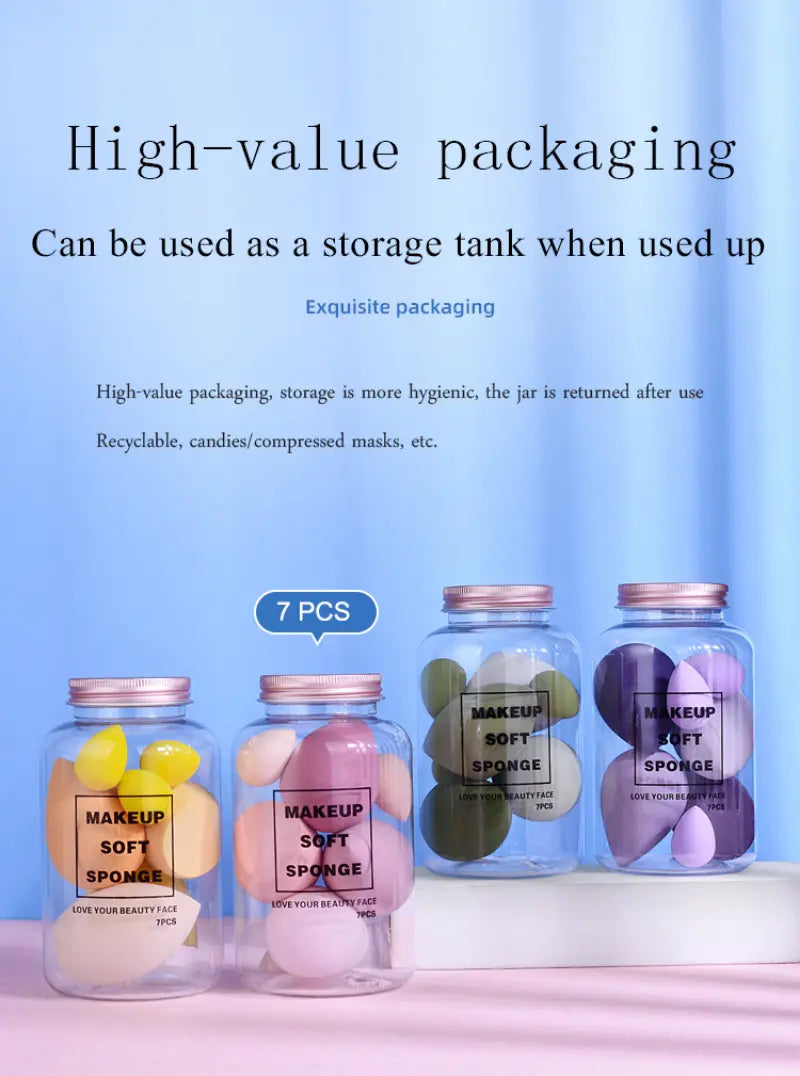 7pcs Makeup Sponge Set for Foundation and Concealer