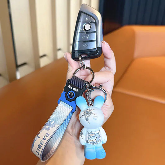 Exquisite Cartoon Destruction Rabbit Keychain Pendant