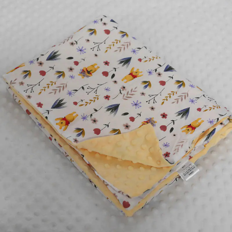 Thick Cartoon Baby Blanket for Warmth & Breathability