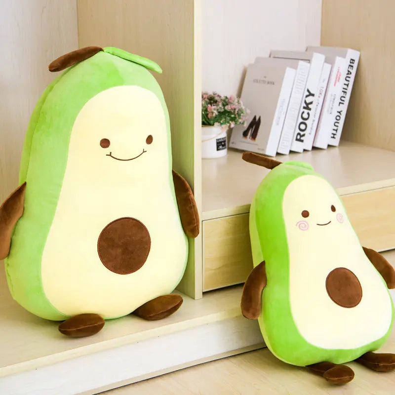 Cute Avocado Plush Toy Doll for Bed - Large Pillow