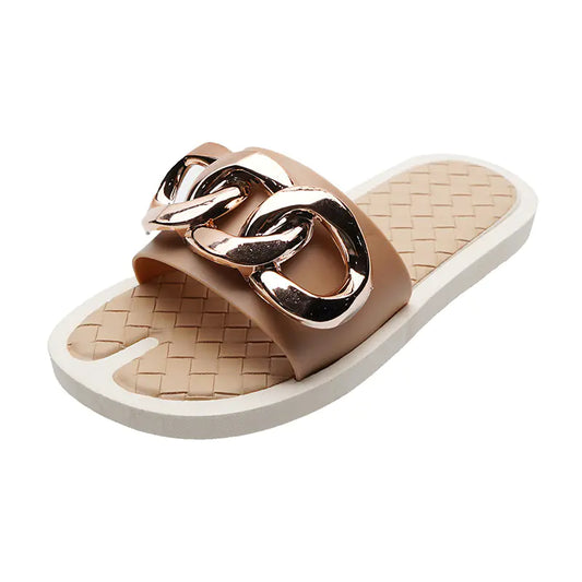 Fashion Metal Beach Sandals and Slippers