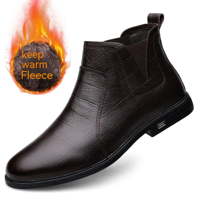 Leisure Leather Boots for Everyday Wear