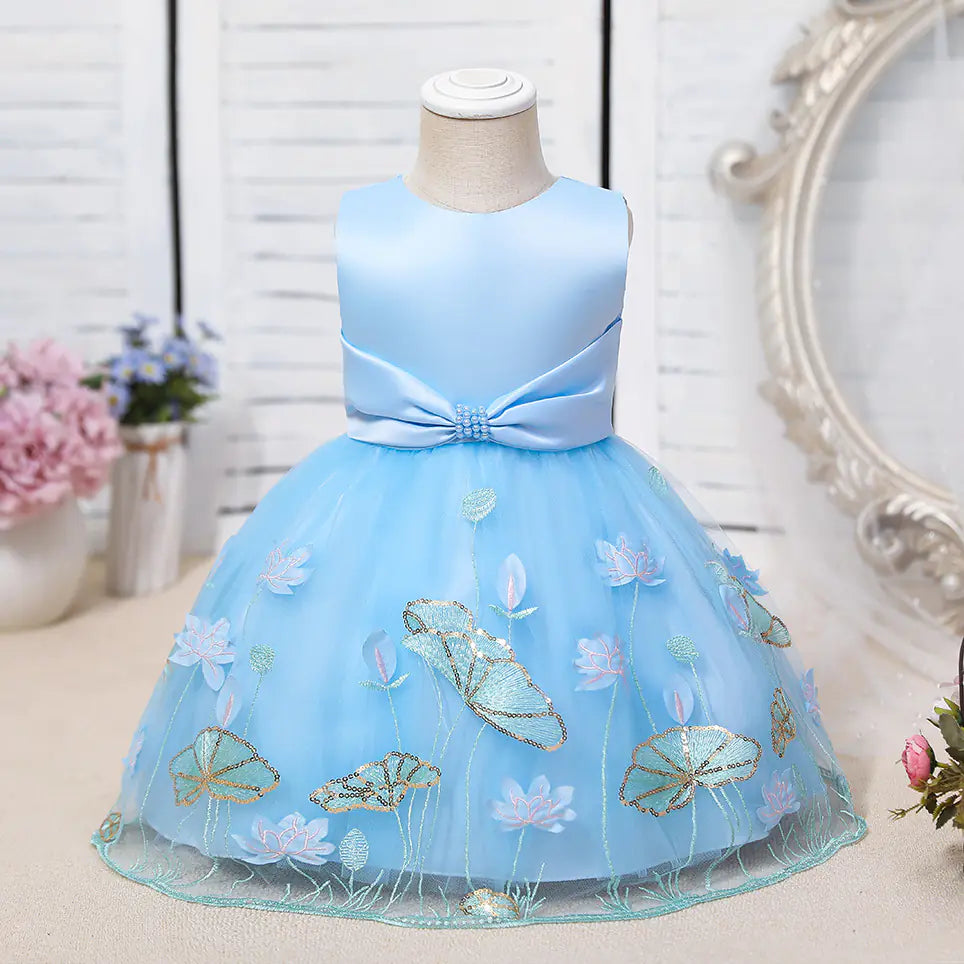 Children's Hot Princess Net Yarn Dress