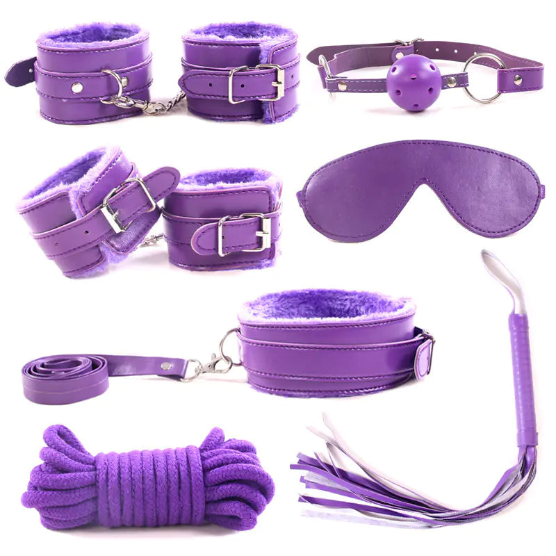 7-Piece Plush Bondage Adult Toy Set