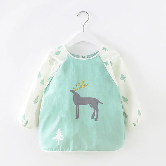 Children's Cotton Bib Apron for Spring/Summer Use