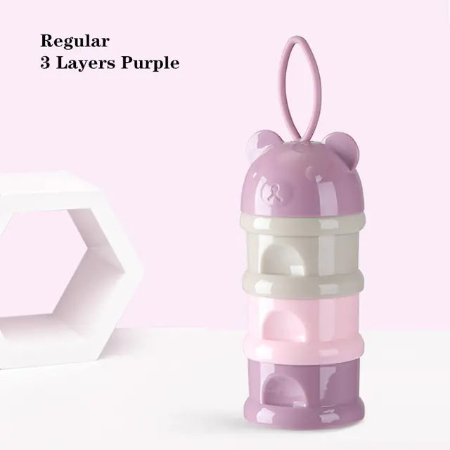 3/4 Layer Bear Style Portable Baby Food Storage Box