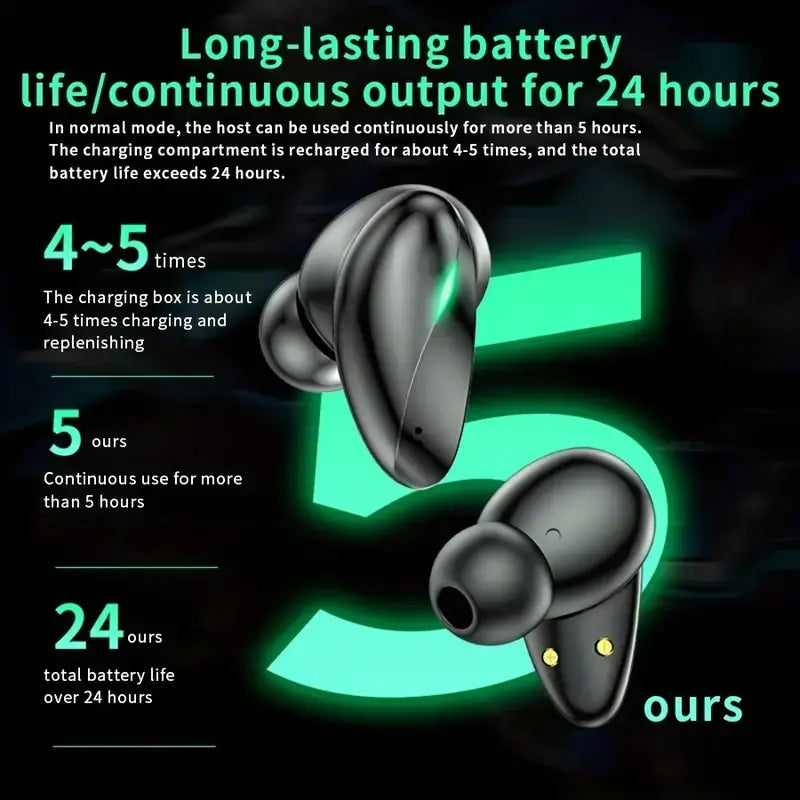 T6S TWS Low-Latency Smart Touch Wireless Gaming Headset