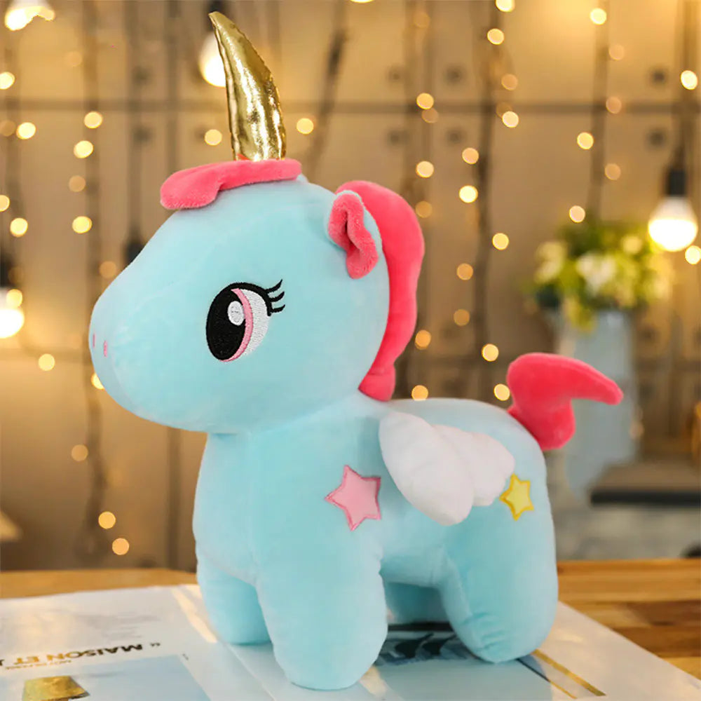 Unicorn Plush Toy for Girls - Soft Cuddle Pillow