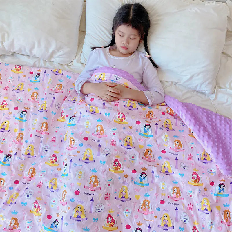Thick Cartoon Baby Blanket for Warmth & Breathability