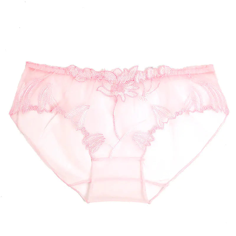 Transparent Lace Mesh Women's Underwear - Low Waist Sexy