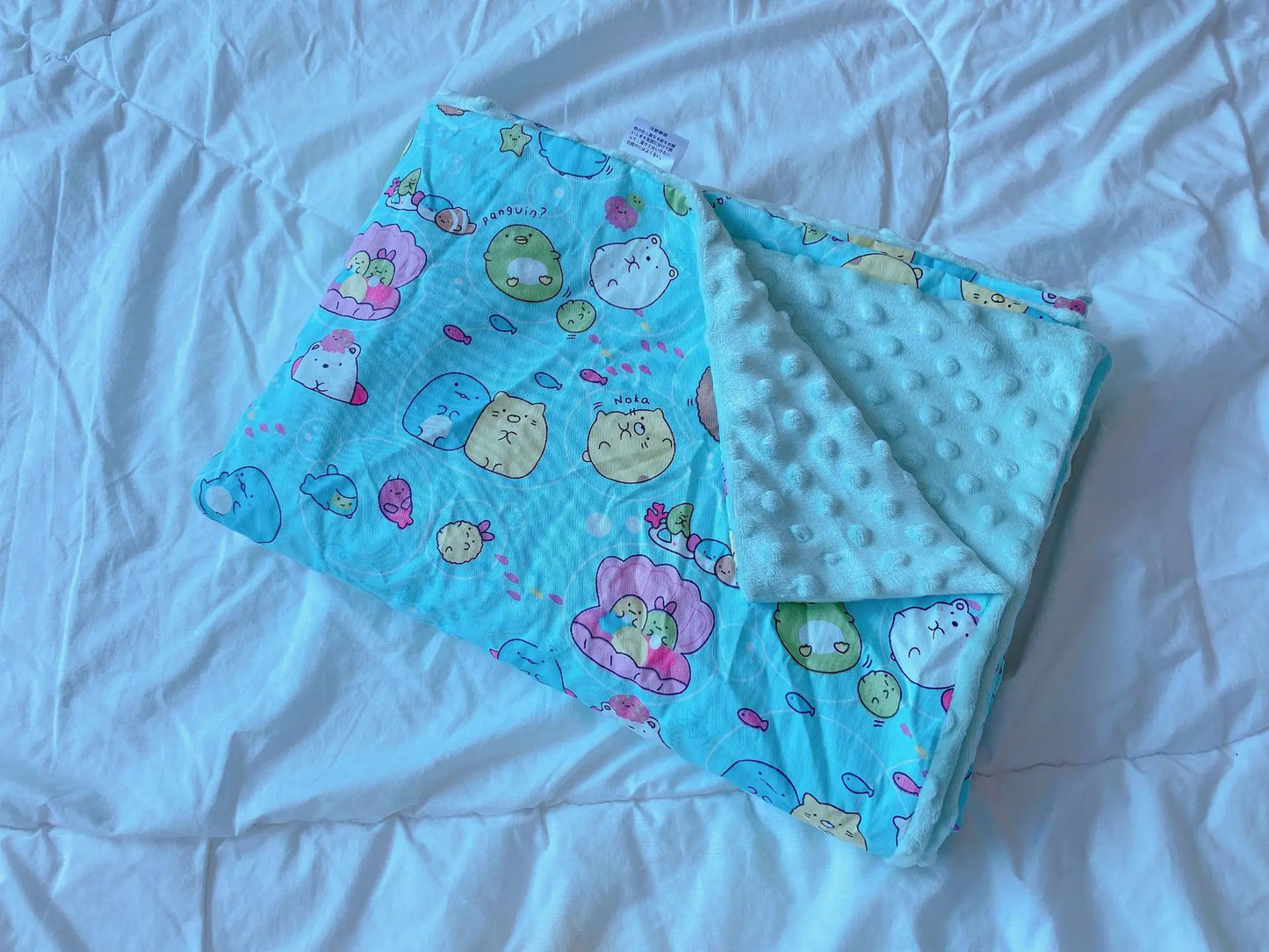 Thick Cartoon Baby Blanket for Warmth & Breathability