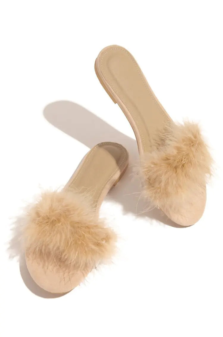 Plush Sandals and Slippers for Fashionable Ladies