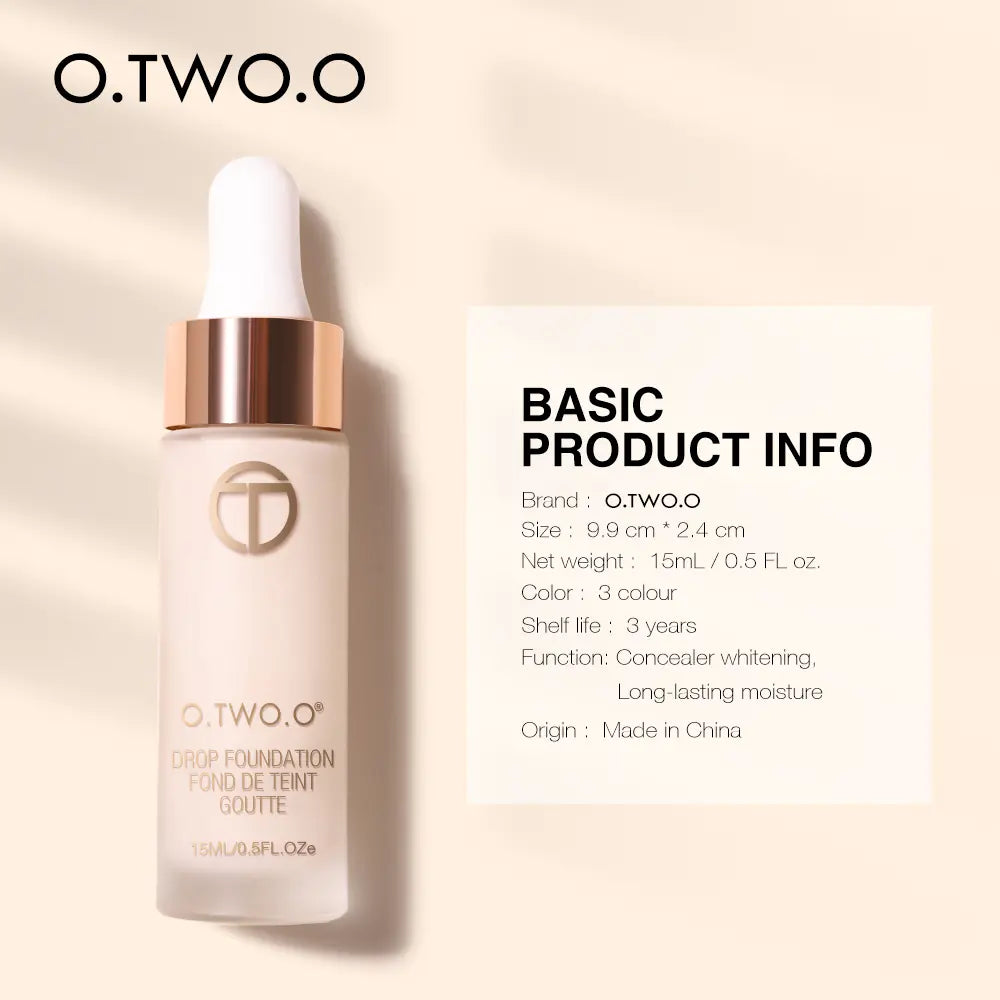 O.TWO.O Natural Brightening Dropper Liquid Foundation