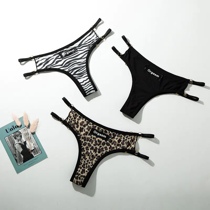 Seamless Women's T-Back Sports Thong with Cutouts