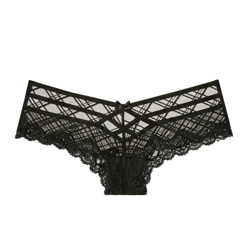 Fashion Lace Low Waist Women's Underwear - Plus Size