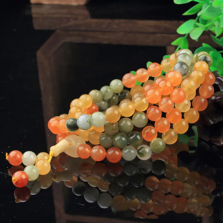 Women's Fashion Gold Jade Buddha Beads Bracelet
