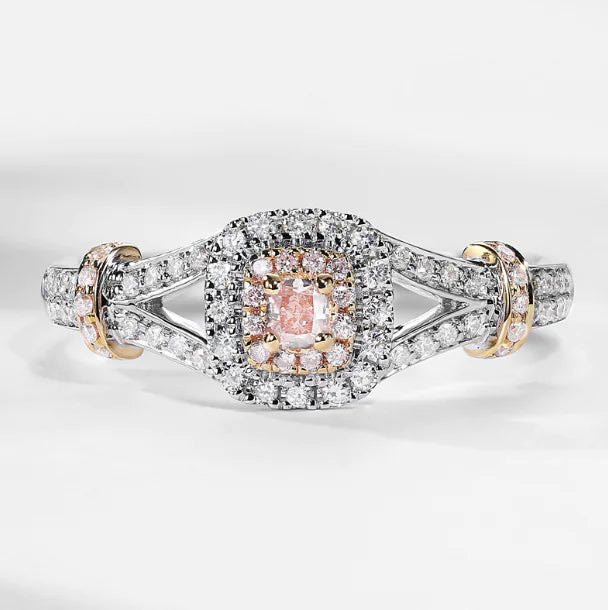Diamond Ring with Inlaid Diamonds