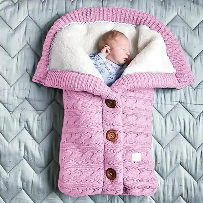 Thick Knit Baby Stroller Sleeping Bag for Autumn/Winter