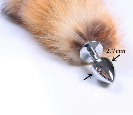 Fox Tail Anal Plug - Metal Pleasure Toy