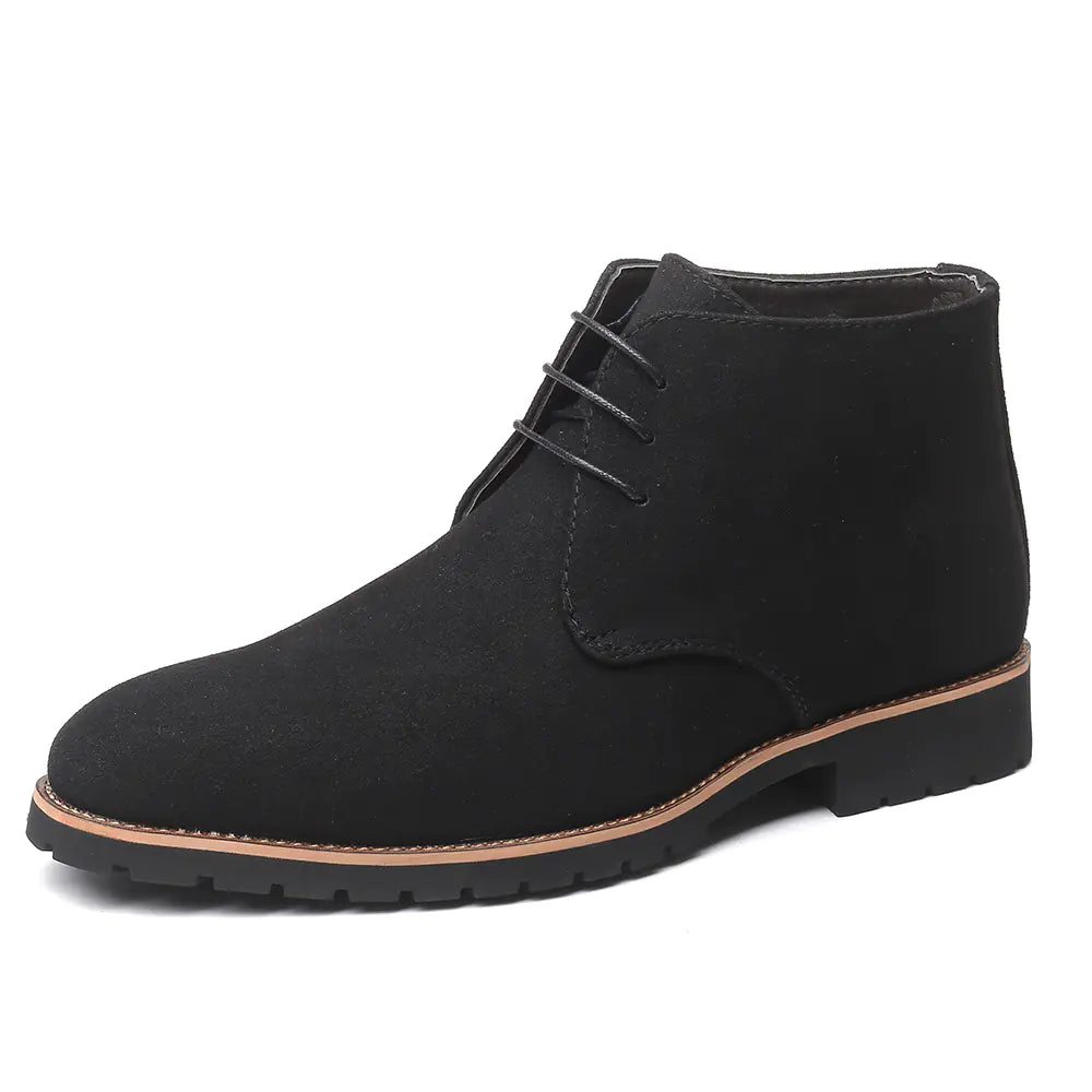 Pointed Casual Leather Boots for Everyday Wear