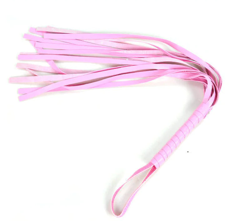 Pink Leather Whip for BDSM and Role Play (Adult Toy)
