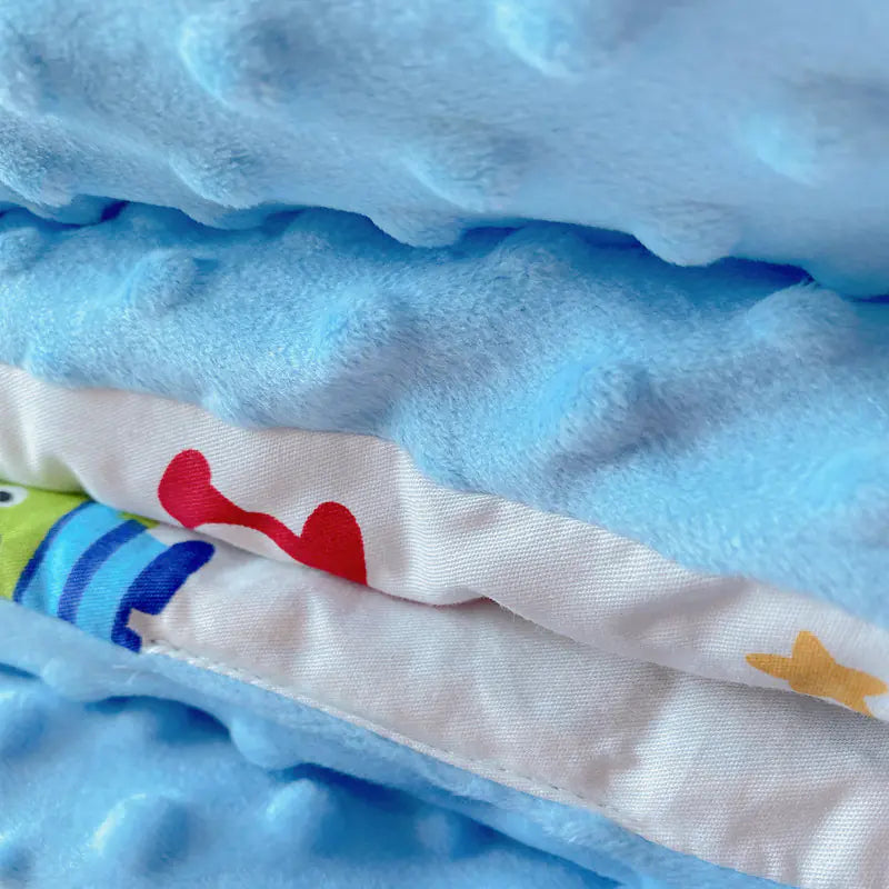 Thick Cartoon Baby Blanket for Warmth & Breathability