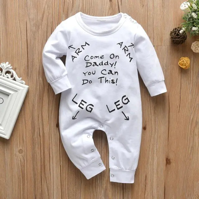 Newborn Baby Boys and Girls Romper Jumpsuit Outfit