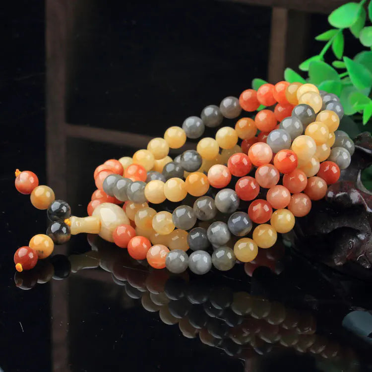 Women's Fashion Gold Jade Buddha Beads Bracelet