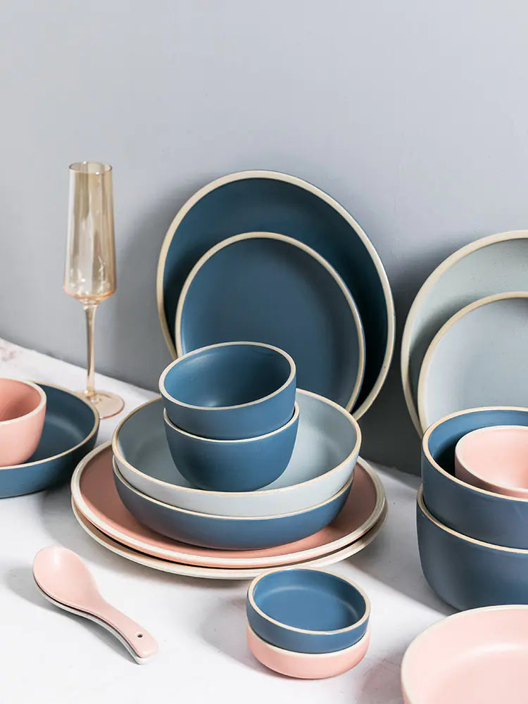 Nordic Style Ceramic Tableware Set for One Person