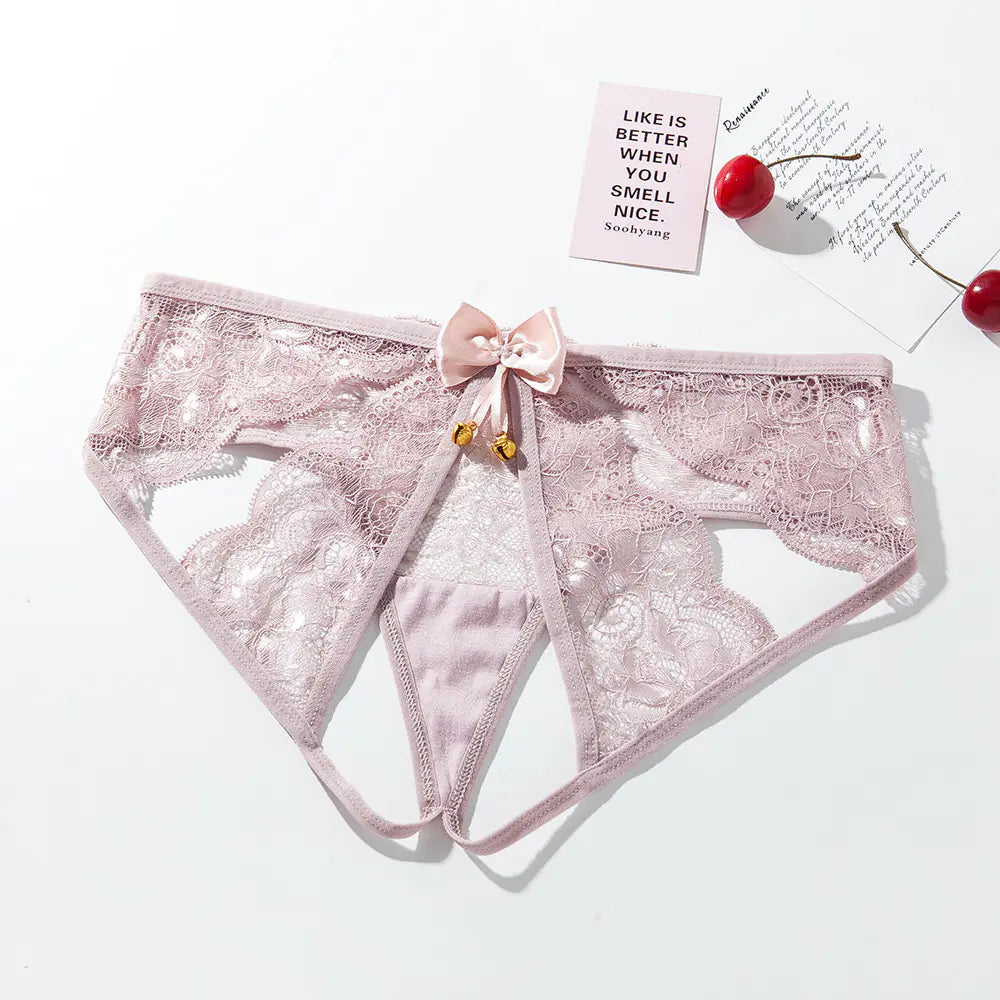 Lace Sexy Panties with Tempting Cutout Design (Plus Size)