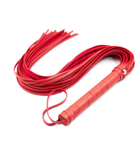 Pink Leather Whip for BDSM and Role Play (Adult Toy)