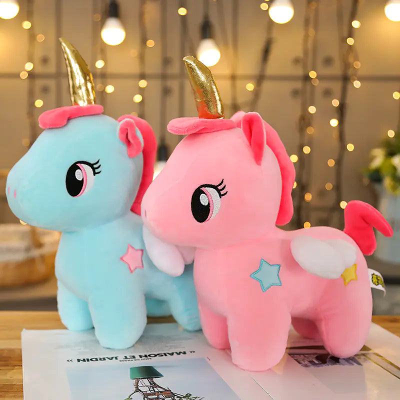 Unicorn Plush Toy for Girls - Soft Cuddle Pillow