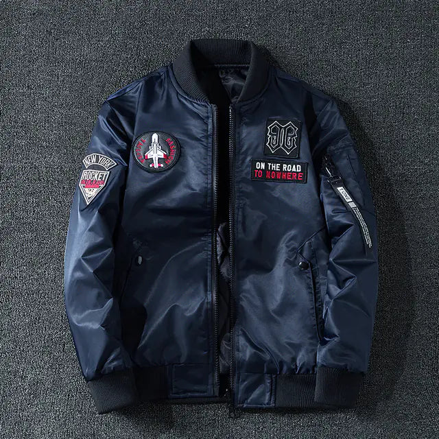 Men's Air Force MA1 Pilot Jacket - Trendy Double-Sided