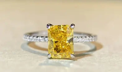 S925 Sterling Silver Ring with Diamond Micro Inlaid Zircon