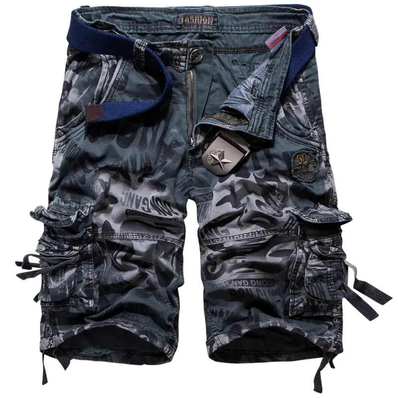 Retro Camouflage Men's Five-Pocket Shorts