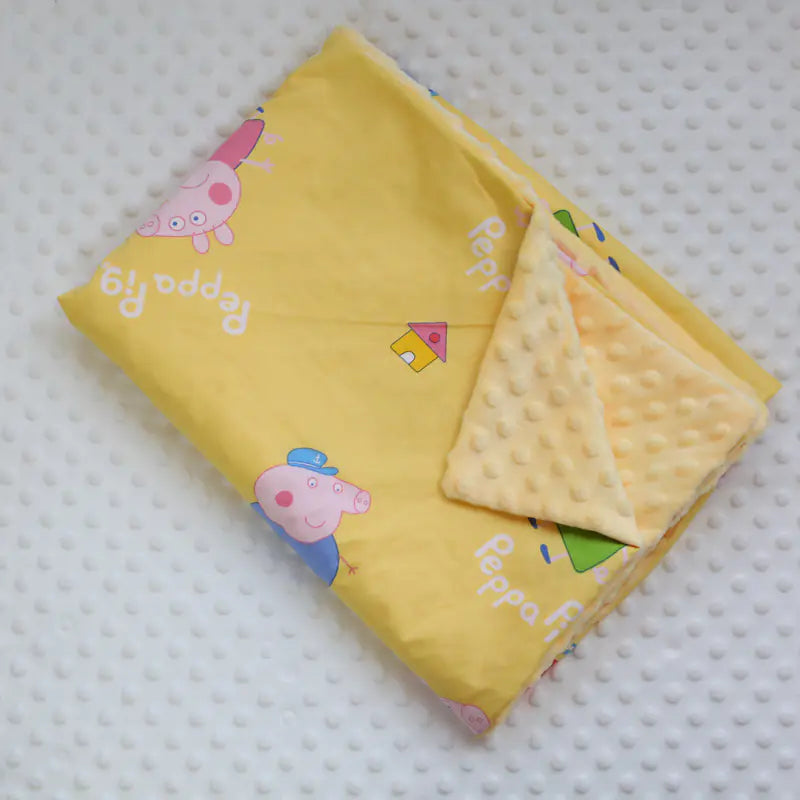 Thick Cartoon Baby Blanket for Warmth & Breathability