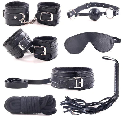 7-Piece Plush Bondage Adult Toy Set