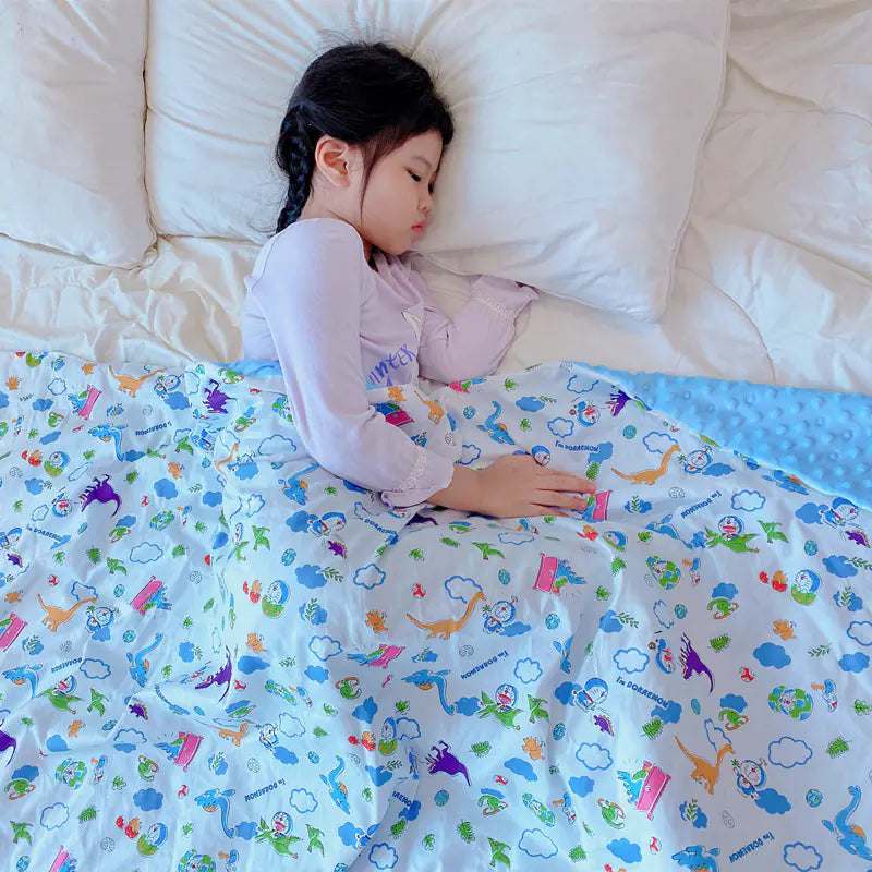 Thick Cartoon Baby Blanket for Warmth & Breathability