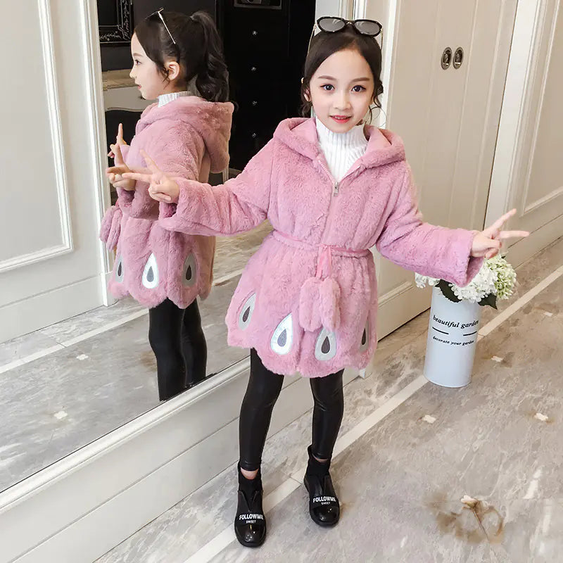 Thick Fur Coat for Kids