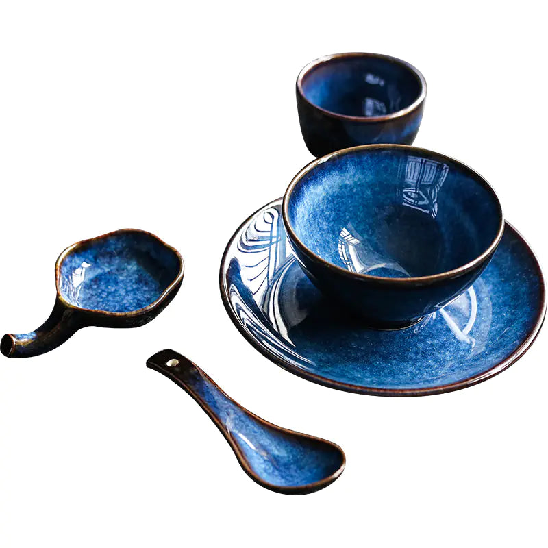 Ceramic Tableware Set for Home and Restaurant (5 Pieces)