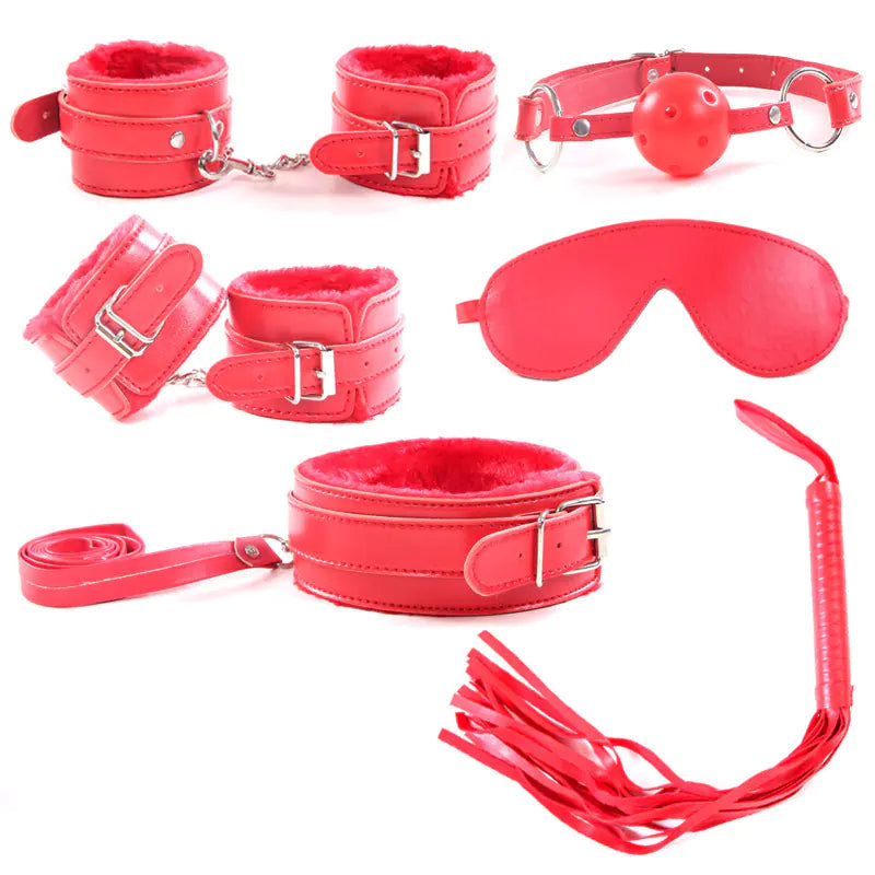 7-Piece Plush Bondage Adult Toy Set