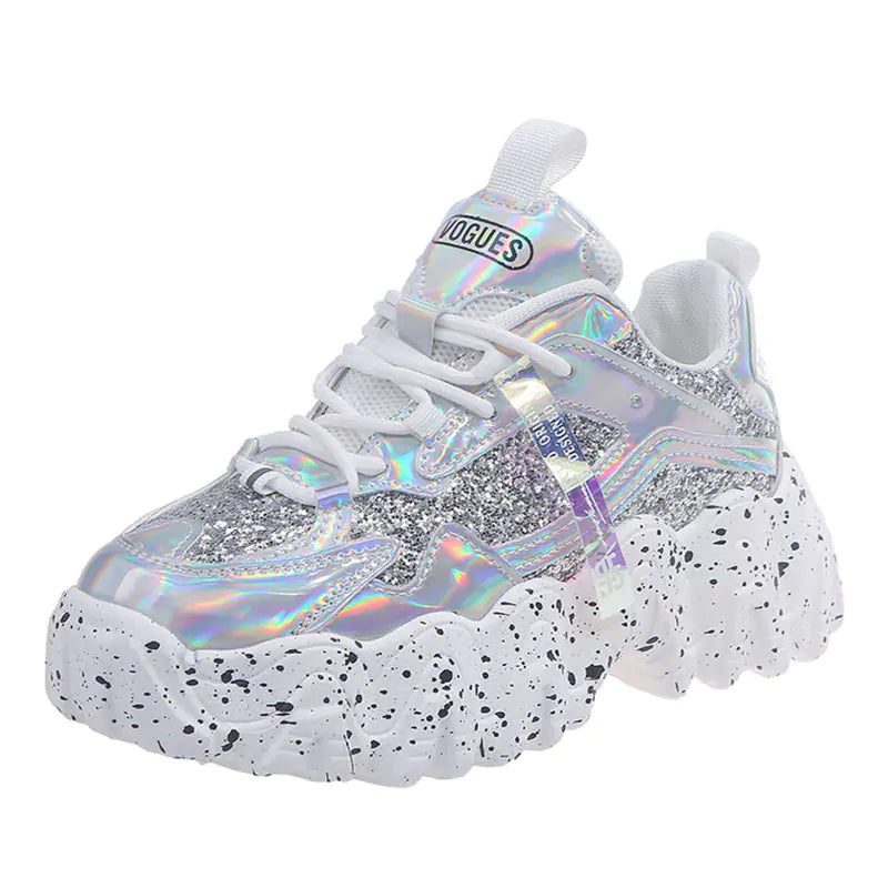 Dad Sneakers, Height-Boosting Athletic Shoes, Thick Sole