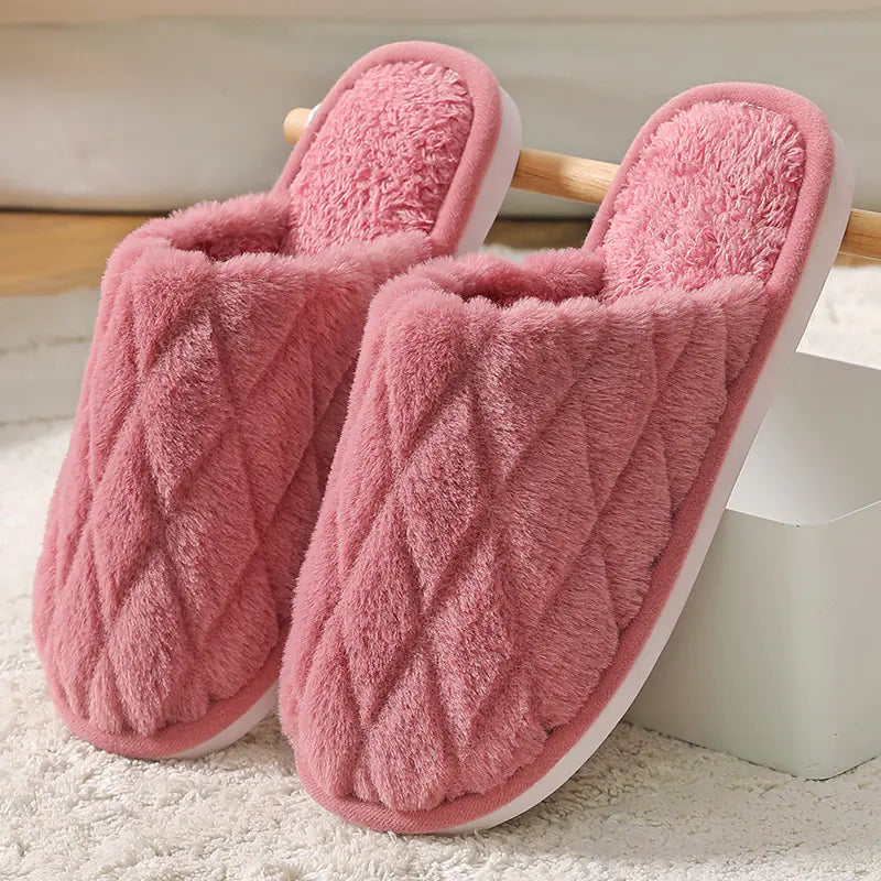 Men's Warm Waterproof Plush Slippers