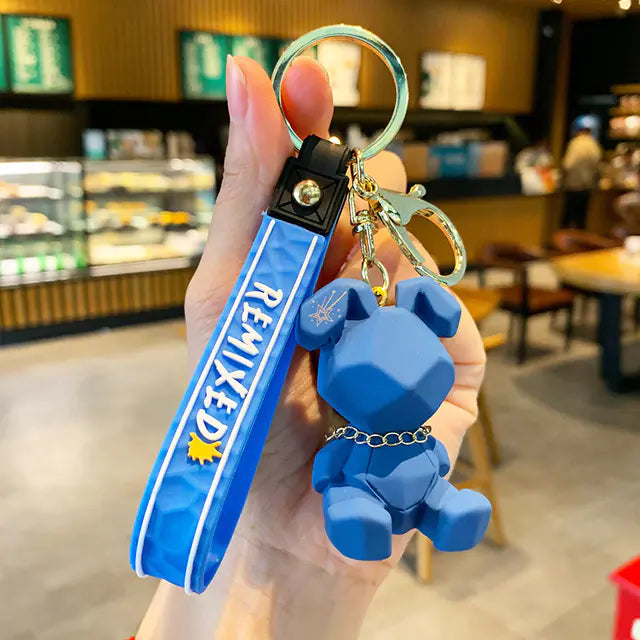 Punk Rabbit Keychain Couple Accessories for Bags