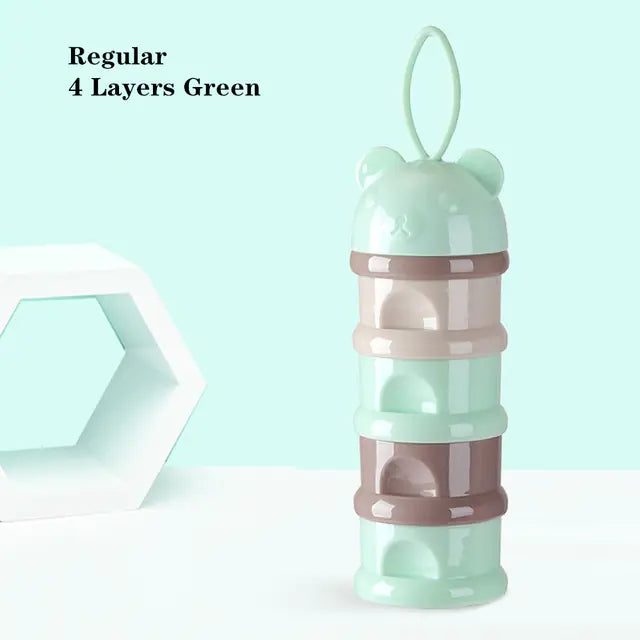 3/4 Layer Bear Style Portable Baby Food Storage Box