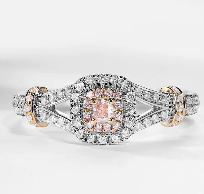 Diamond Ring with Inlaid Diamonds