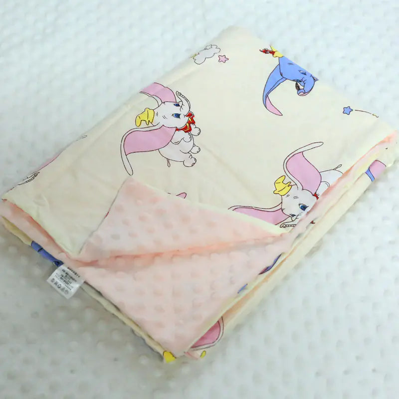 Thick Cartoon Baby Blanket for Warmth & Breathability